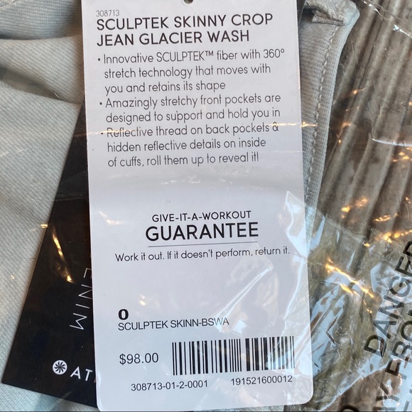Athleta Light Glacier Wash Sculptek Skinny Jeans - Picture 10 of 11